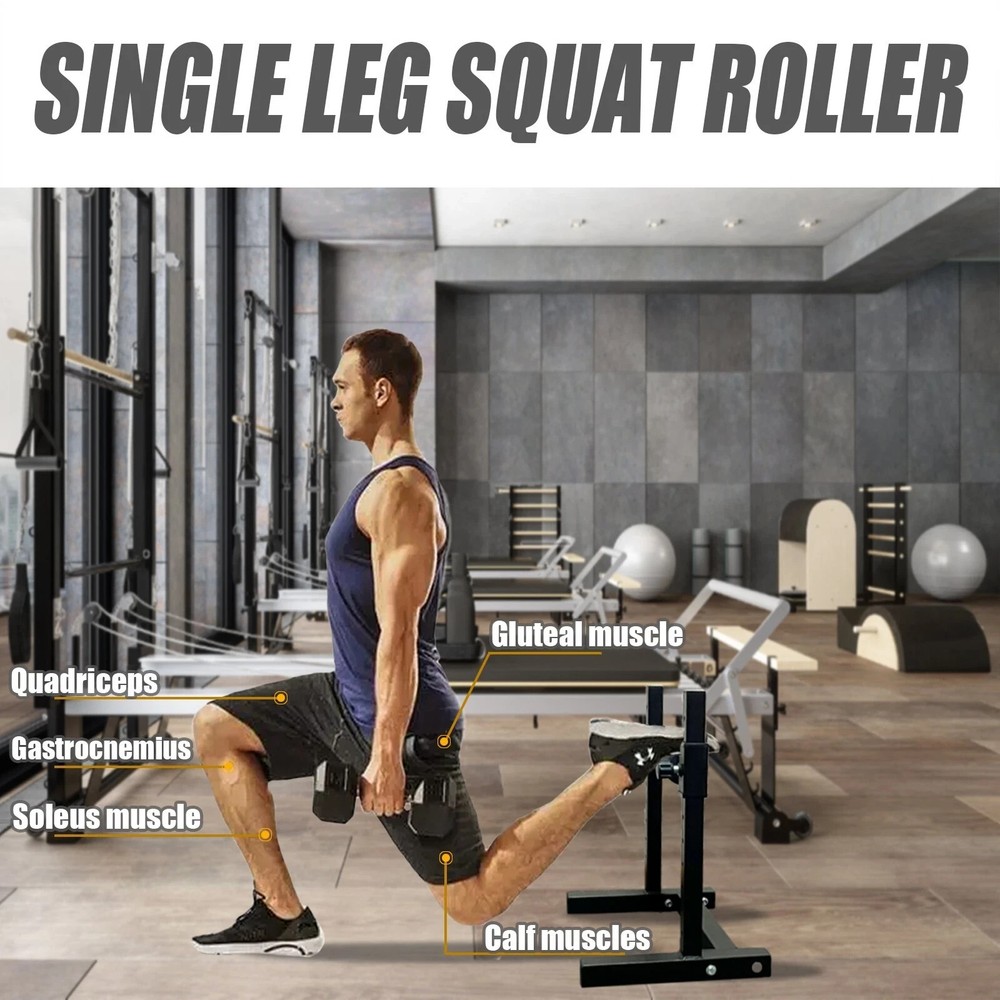 Bulgarian Split Squat Stand – Adjustable Height Gym Leg Strength Training