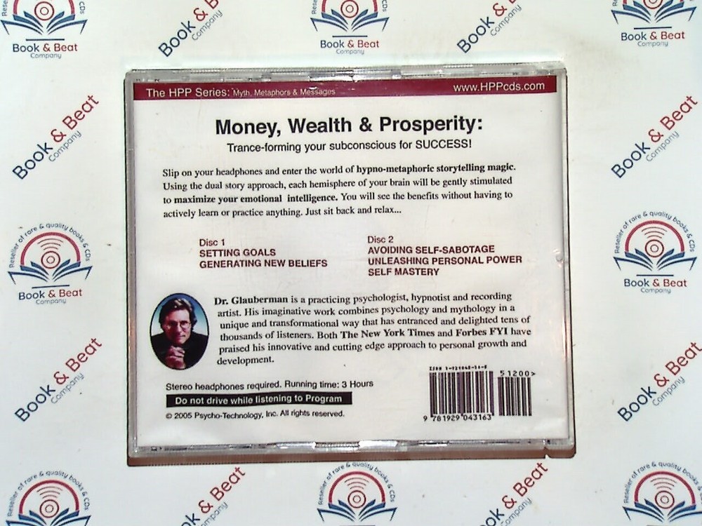 Money, Wealth & Prosperity Dr. Lioyd Glauberman CD Mint