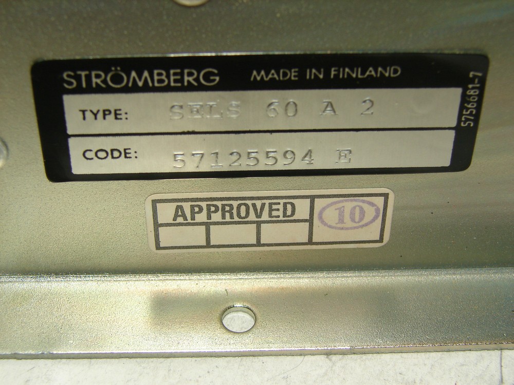 STROMBURG SELS-60A2 POWER SUPPLY MODULE ****NNB****