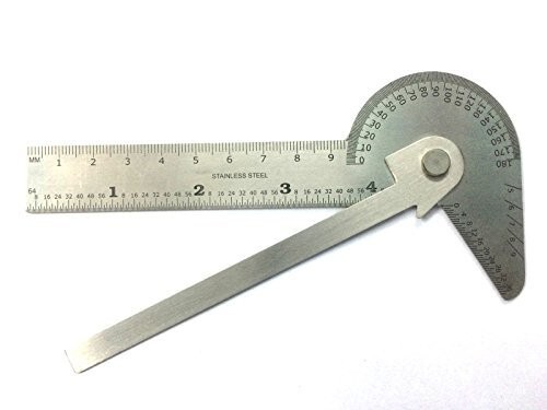 Multi Purpose Protractor Square Rule Centre Finder Divider Drill Point Gauge