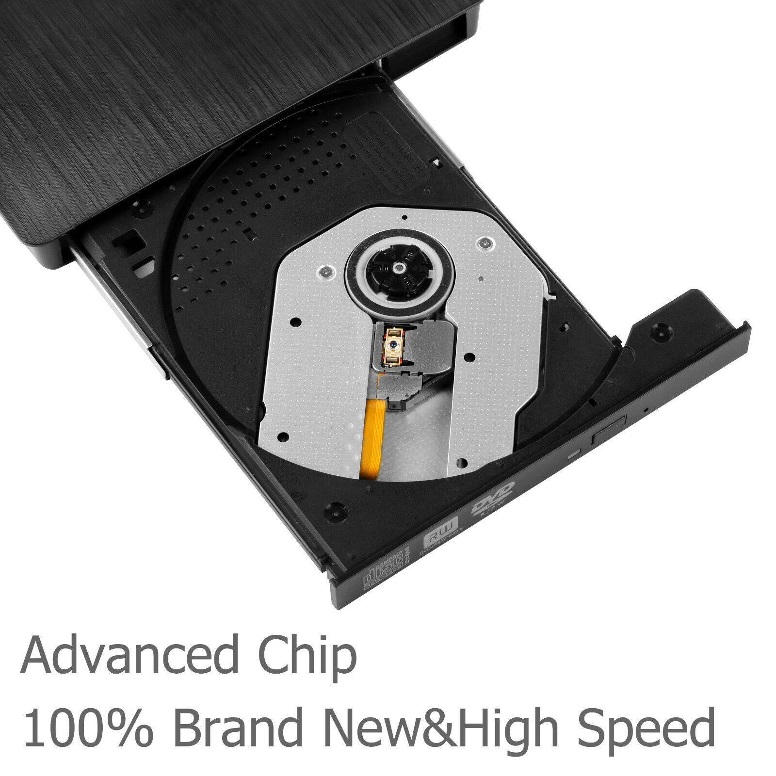 External CD DVD RW Drive USB 3.0 Writer Slim Burner Player Black For Laptop PC