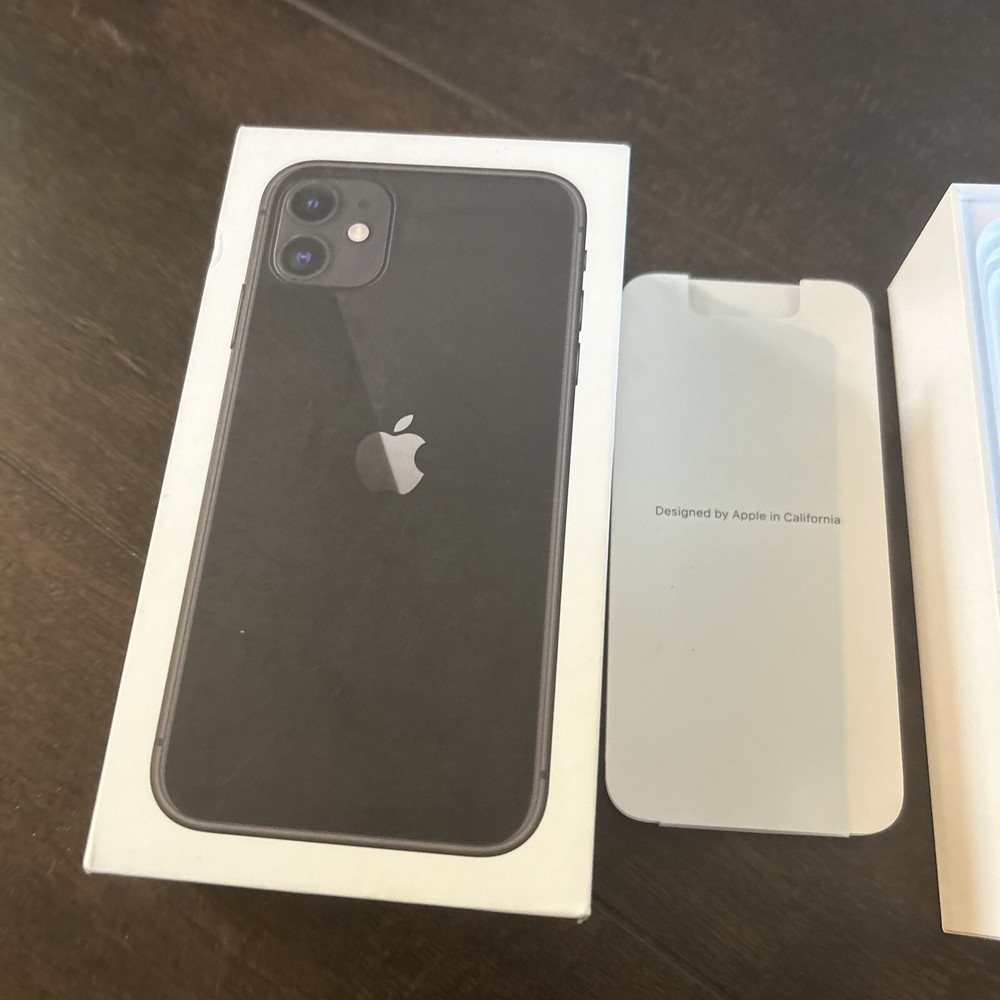 BOX ONLY Apple iPhone 11 Black 256GB Replacement Sticker