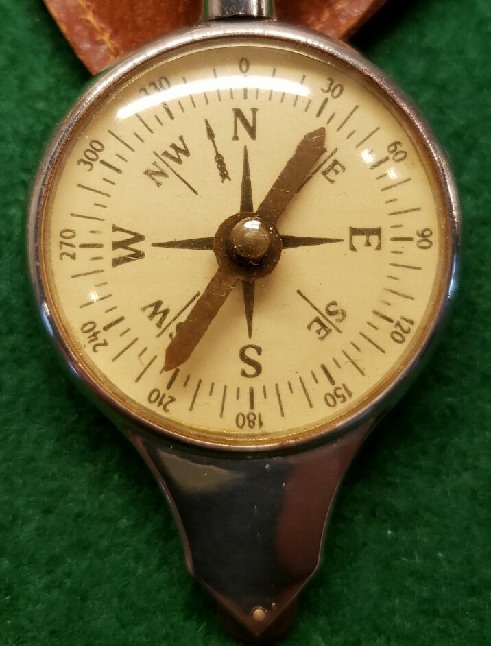 OPISOMETER Germany Compass with Leather Case Nautical Map Reading Antique