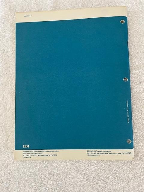 1968 Introduction to IBM Data Processing Systems 2nd Edition Student Textbook