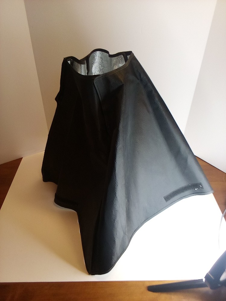 (2) Photography Studio Reflective Light Black / Silver Umbrella