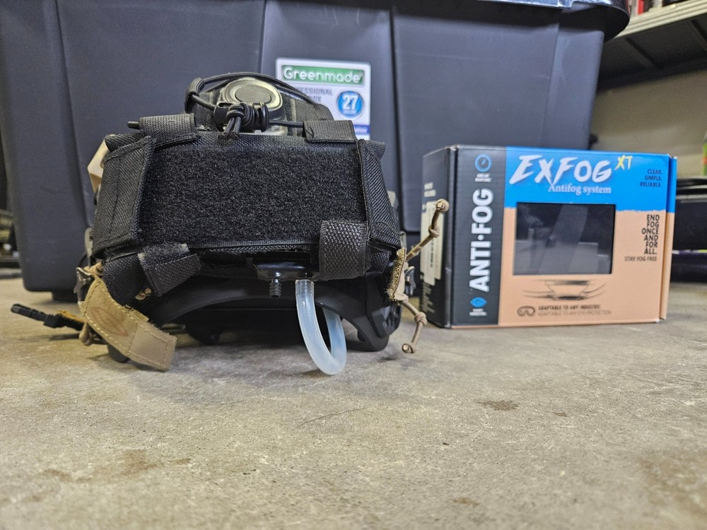 FMA Caimen helmet, Goggles, ExFog device, pouch and light - Bundle