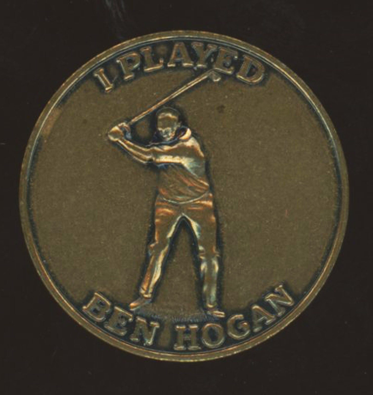 Ben Hogan Boy Scout Medal "I Played Ben Hogan" - Excellent Cond. - 1 1/2" dia.