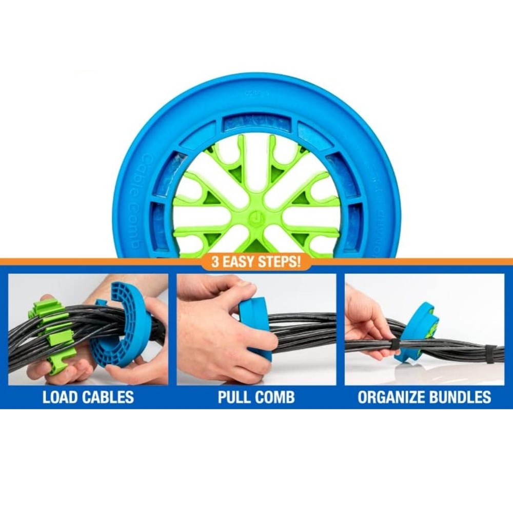 Wire/ Cable Comb Organizing Tool Network Data/ Cat6A/ Cat7 Cable Dresser Bundler