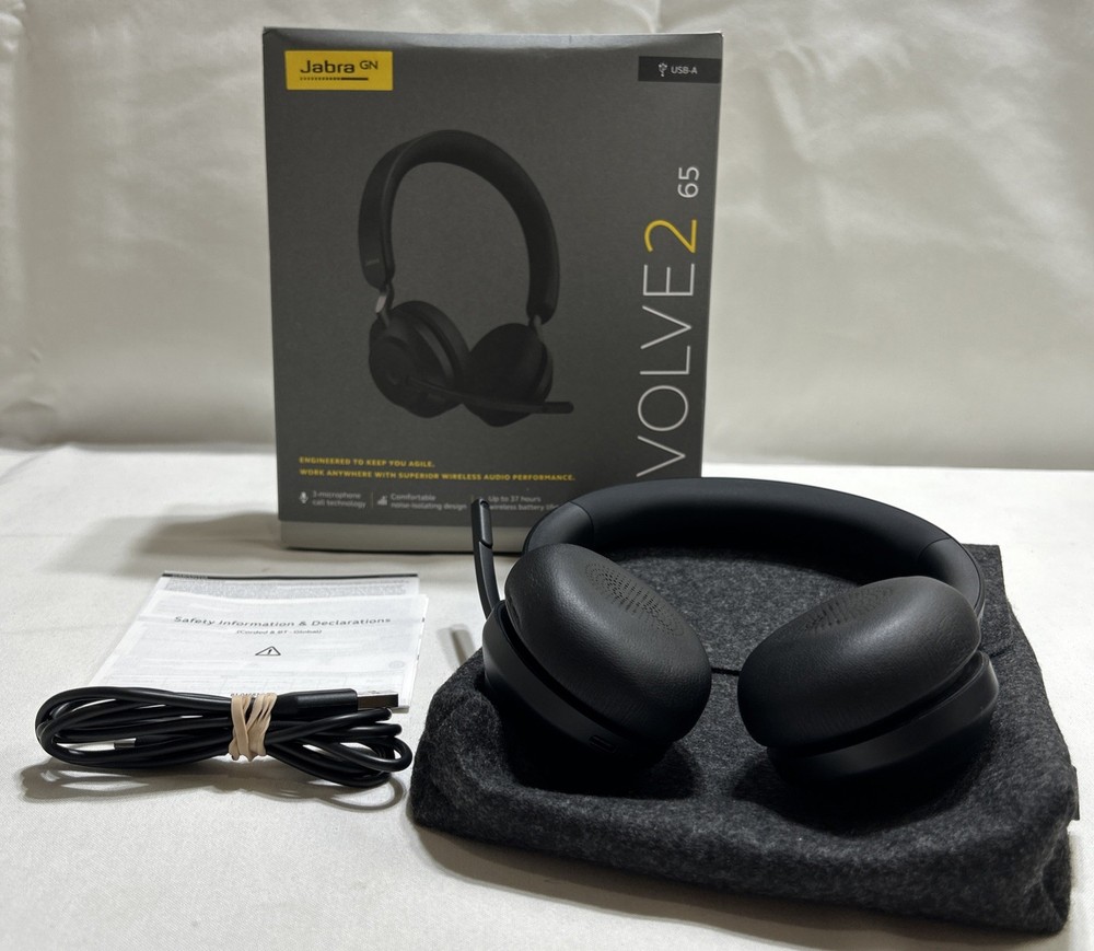 Jabra Evolve2 65 Bluetooth Headset USB-A