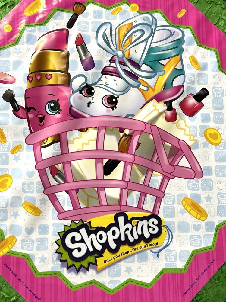 SHOPKINS PINATA Pullstring New See Notes