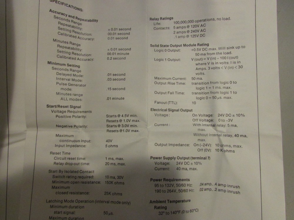 ATC 353A346C10UX Timer Series 353 Shawnee II IC Digital Programmable Timer.