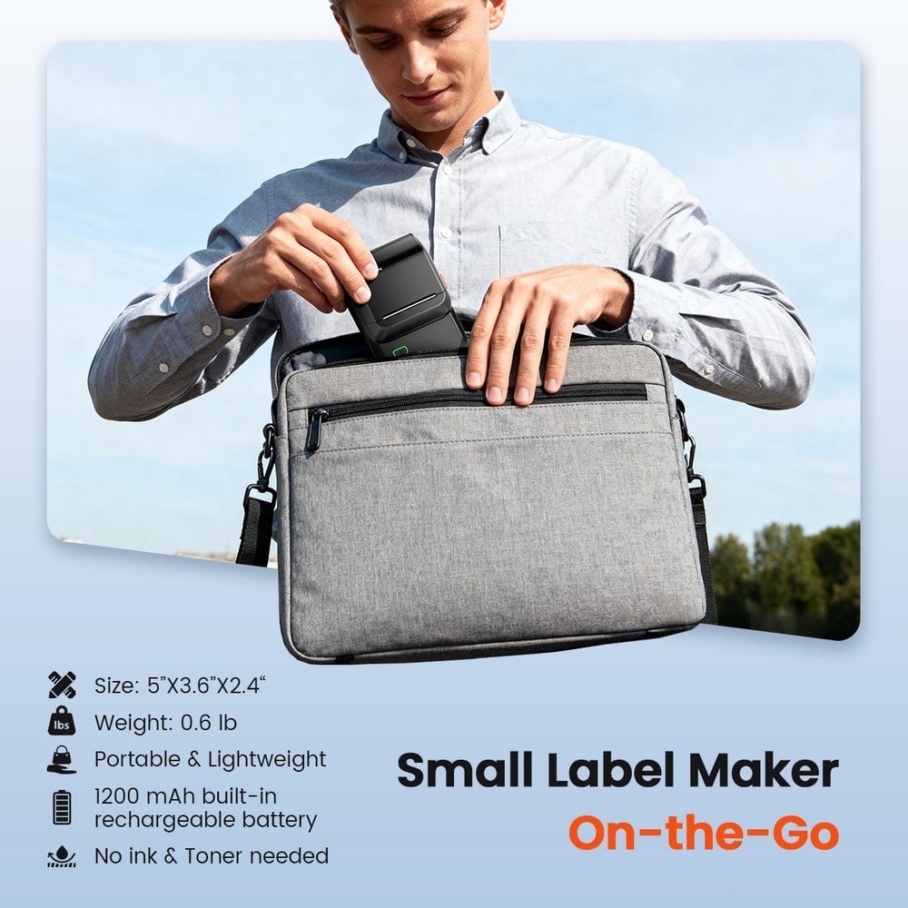 Label Maker Machine with Tape, M100 Address Barcode Label Printer, Versatile ...