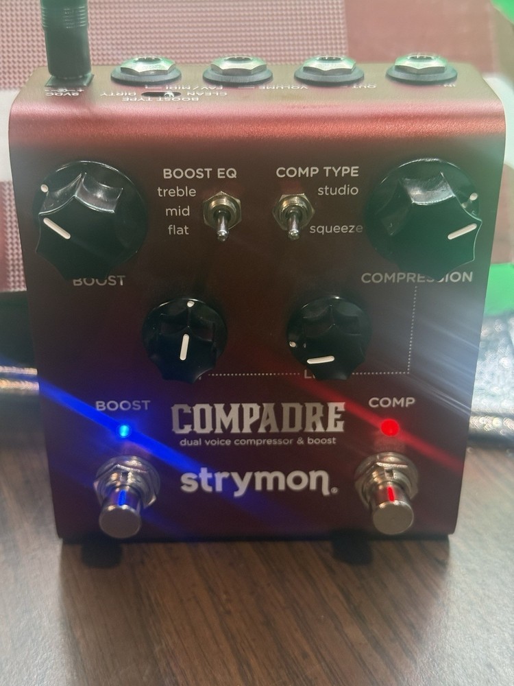 Strymon Compadre Dual Voice Compressor & Boost With Box Tested