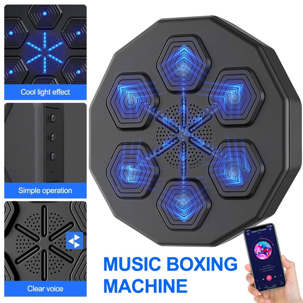 Boxing Training Machine Bluetooth Music Fight React Exercise Target Home Workout