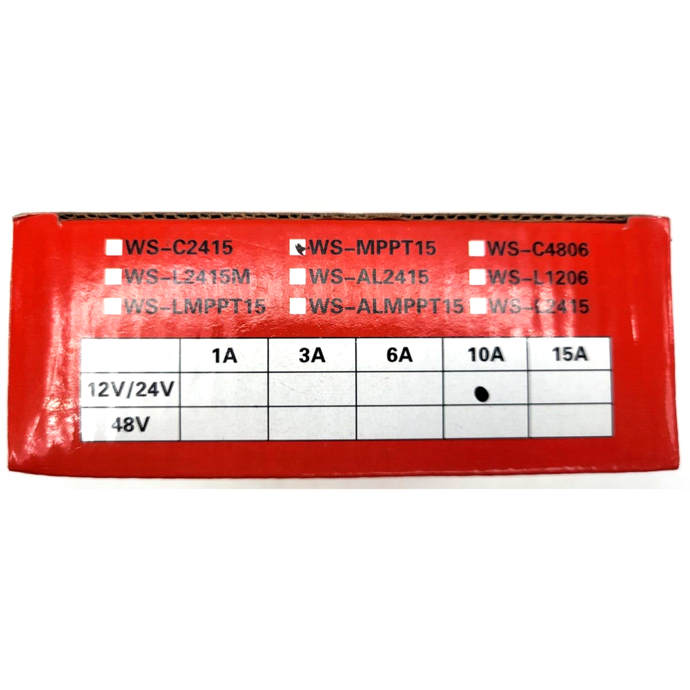 WELLSEE Solar Charge Controller 10 Amp 12V/24V Automatic Detection NOS EE