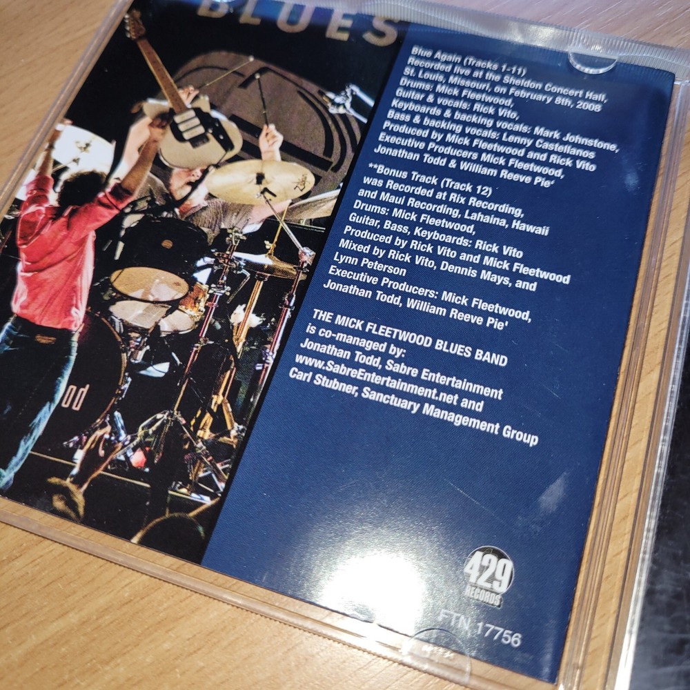 MICK FLEETWOOD - BLUE AGAIN - SIGNED CD