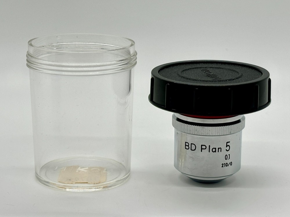 NIKON BD PLAN 5x 0.1 210/0 Microscope Objective Japan