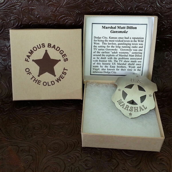 "Gunsmoke"   US Marshal  Badge  Matt Dillon - Boxed