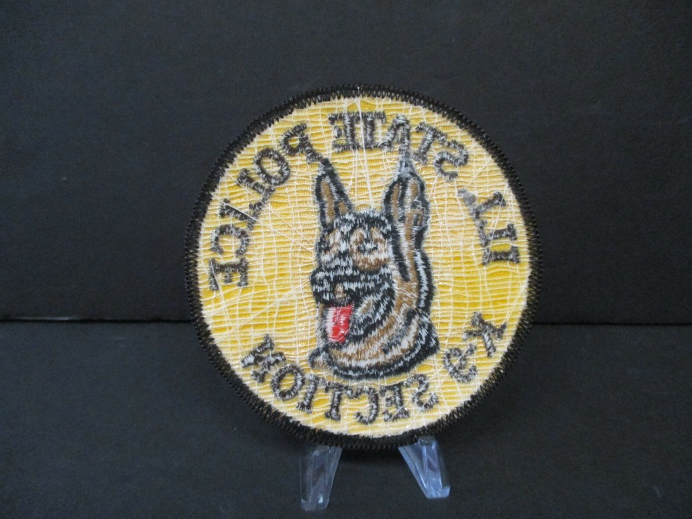 ILLINOIS STATE POLICE K-9 SECTION PATCH, 2ND ISSUE