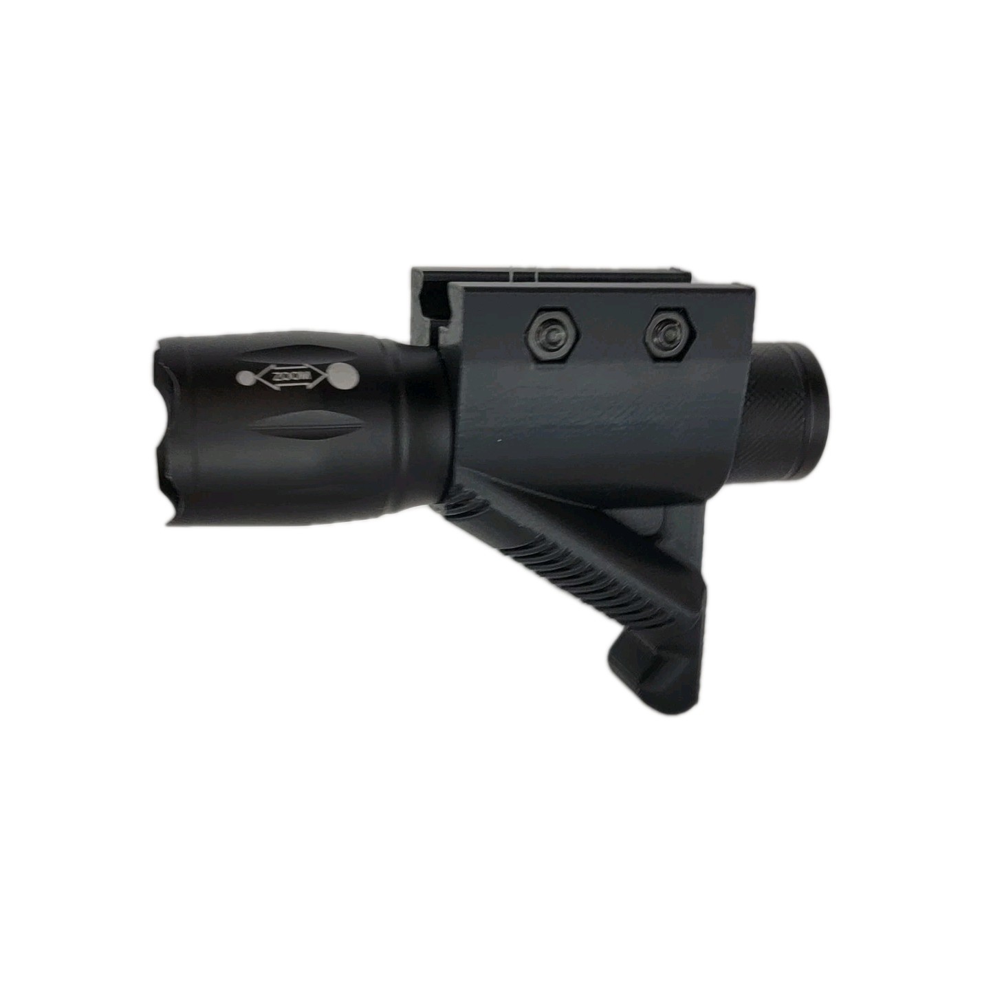 Picatinny Mount Tactical Flashlight - Angled - 2000 Lumen - Fox 2 Industries