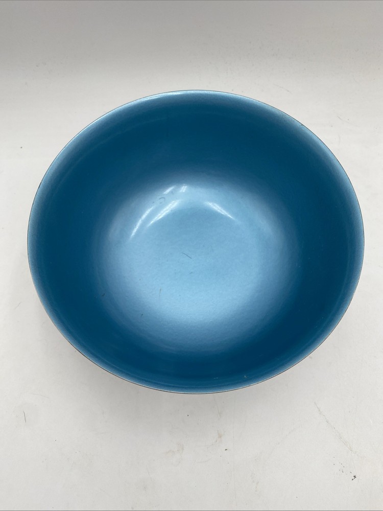 REED & BARTON Blue Enameled Silver Bowl