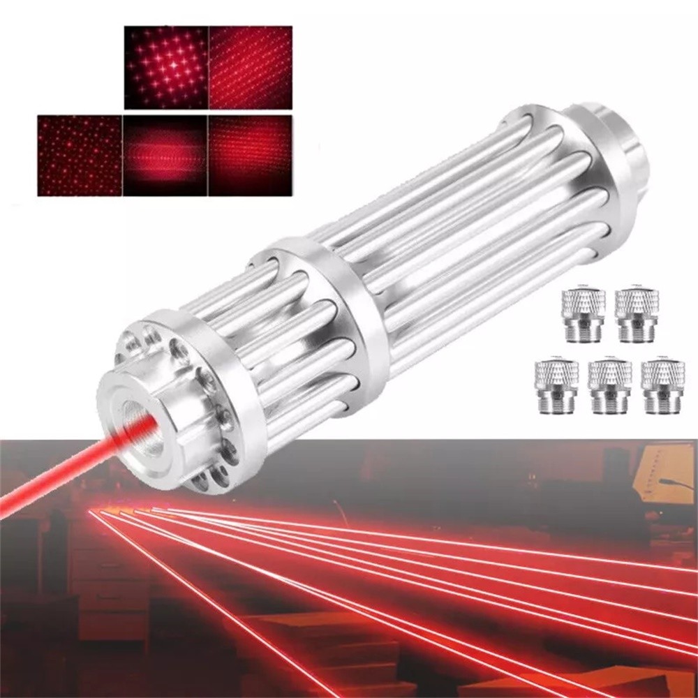 650nm Red Laser Pointer Pen Focus lamp Adjustable Visible Beam Power Dot Light