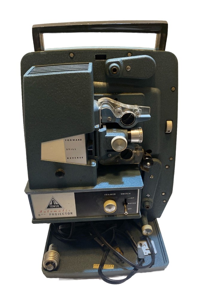 Vintage Sears Super Automatic 8mm Projector Tested Working