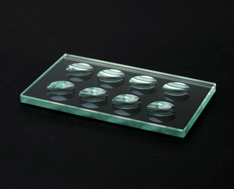 1PC Optical Glass Microscope Slides 5mm/10mmThickness Circular Concave Cavity