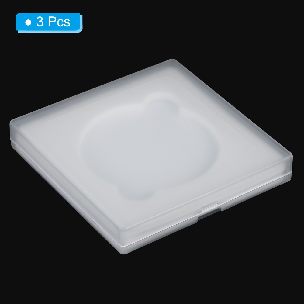 72mm Lens Filter Case,3pcs Camera Filter Case Portable Lens Filter Box Plastic