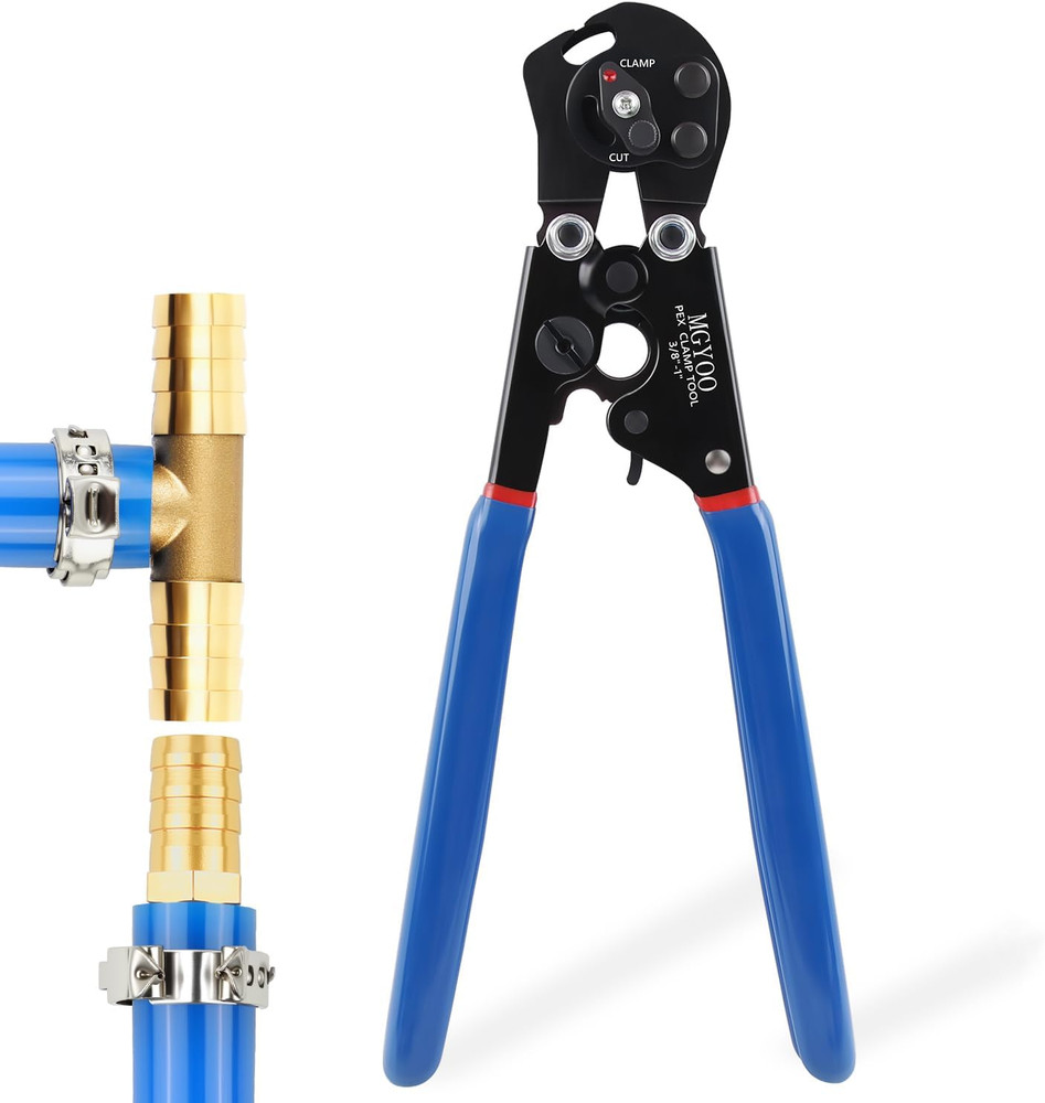 Pex Crimping Tool Cinch and Remove Dual-Function Pex Crimp Tool Ratchet Pex Pipe
