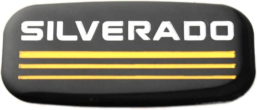 2x Yellow For 99-07 Silverado Cab Emblem Badge Side Roof Pillar Decal Plate