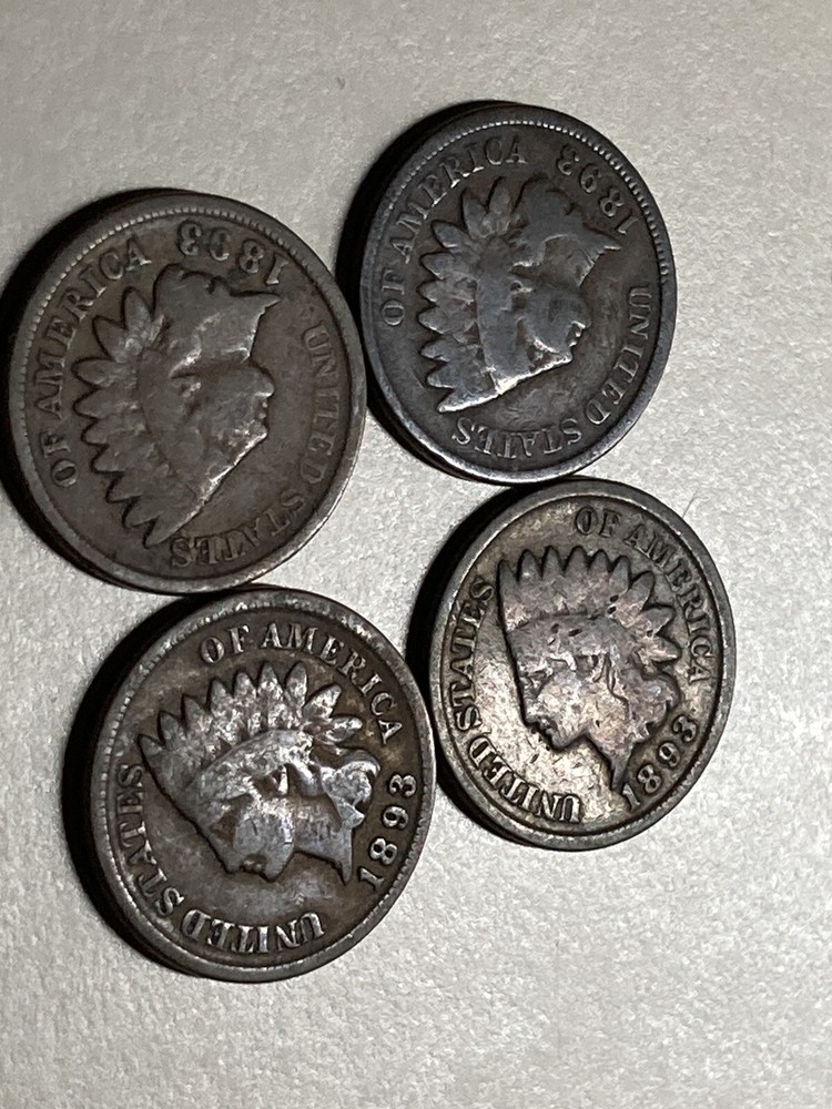 1893 Indian Head Cent Penny