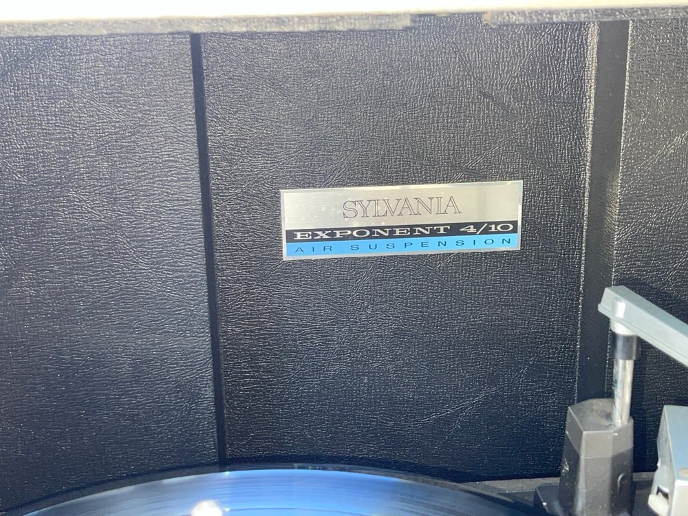 Sylvania Exponent 4/10 Solid State Garrard Record Player Turntable Tested Repair