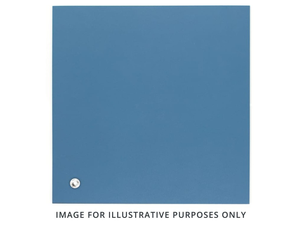 Botron B3124 - Three layer T3 precut rubber mat, 2'' x 4'' / Blue; includes