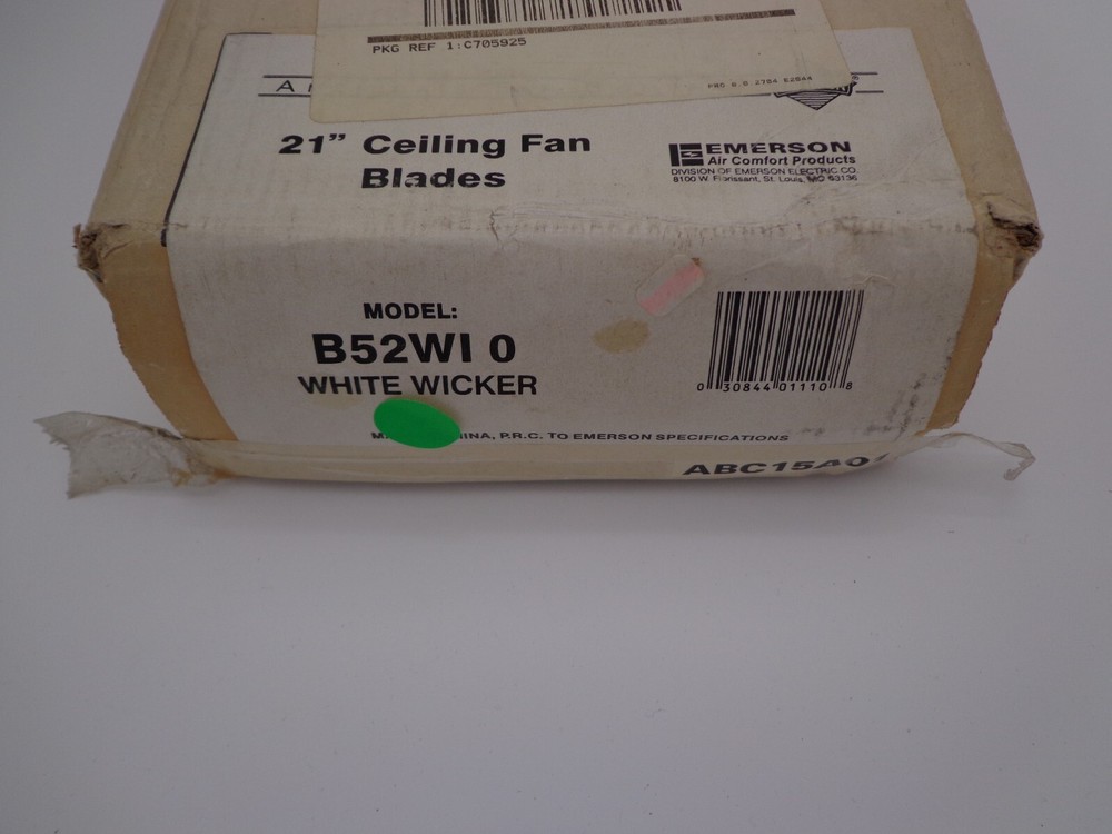 Emerson White Wicker 52in Replacement Blades B52WI 0