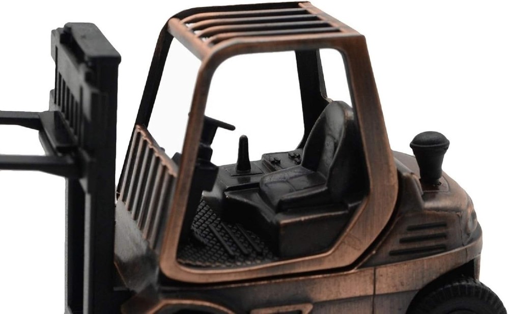 Charming Bronze Forklift Pencil Sharpener - Unique Gift for Warehouse Workers