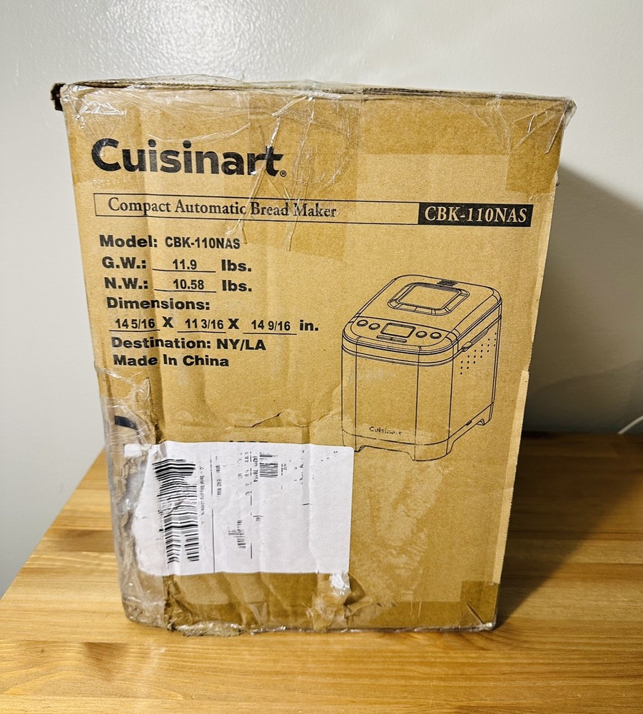 Cuisinart Automatic Bread Maker Stainless Steel Programmable Up To 2lb Loaf READ