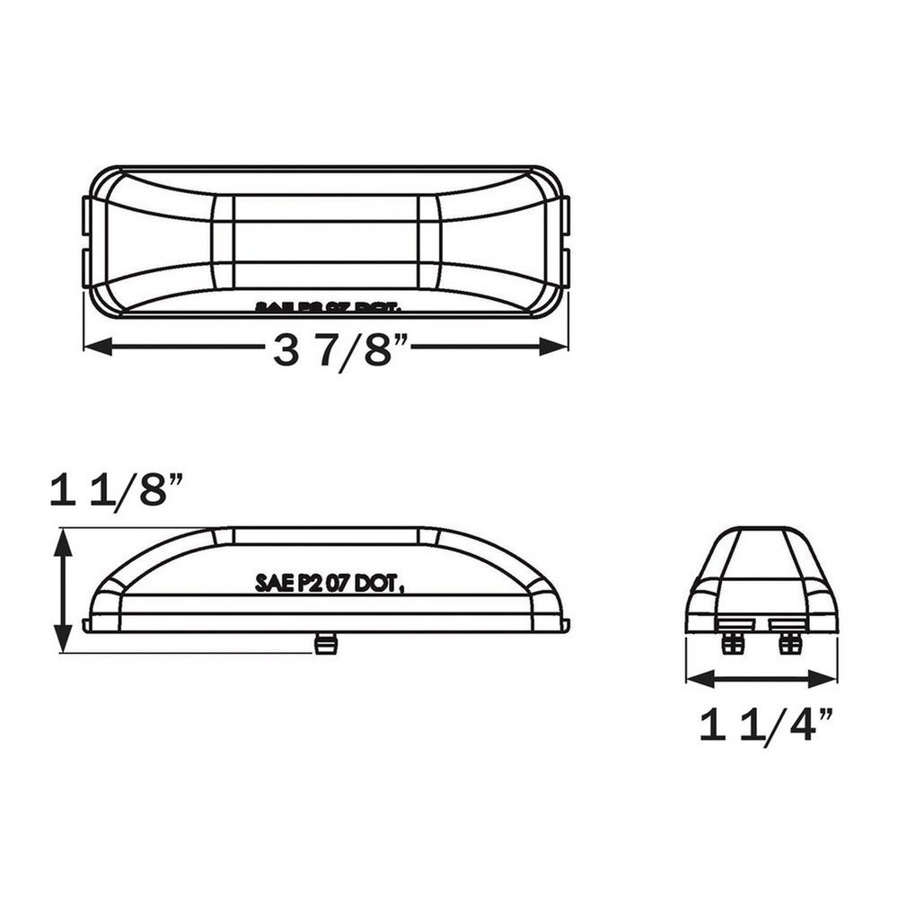 Sealed L.E.D. Clearance/Marker Light - Amber (MCL65AB)
