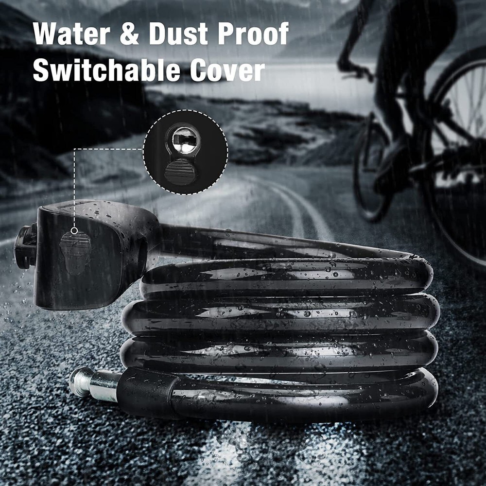 ValueMax Cable Bike Lock 4FT Stainless Keys ABS Lock Shell Secure Mount Bracket