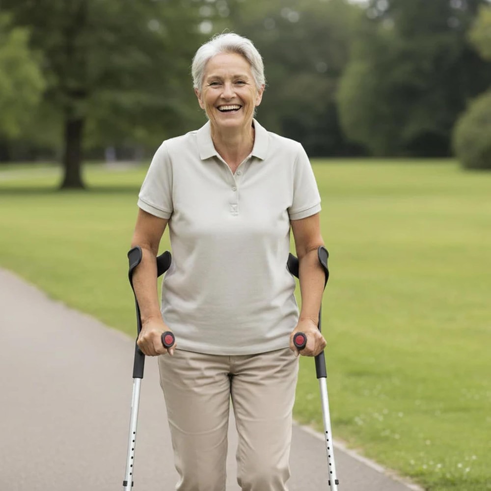 Mobility Aid: Lightweight Forearm Crutches x2