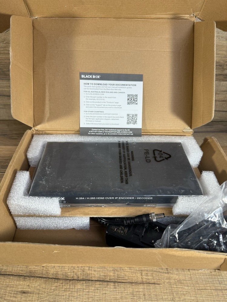 BLACK BOX VS-2101X HDMI-over-IP H.264/H.265 Encoder/Decoder