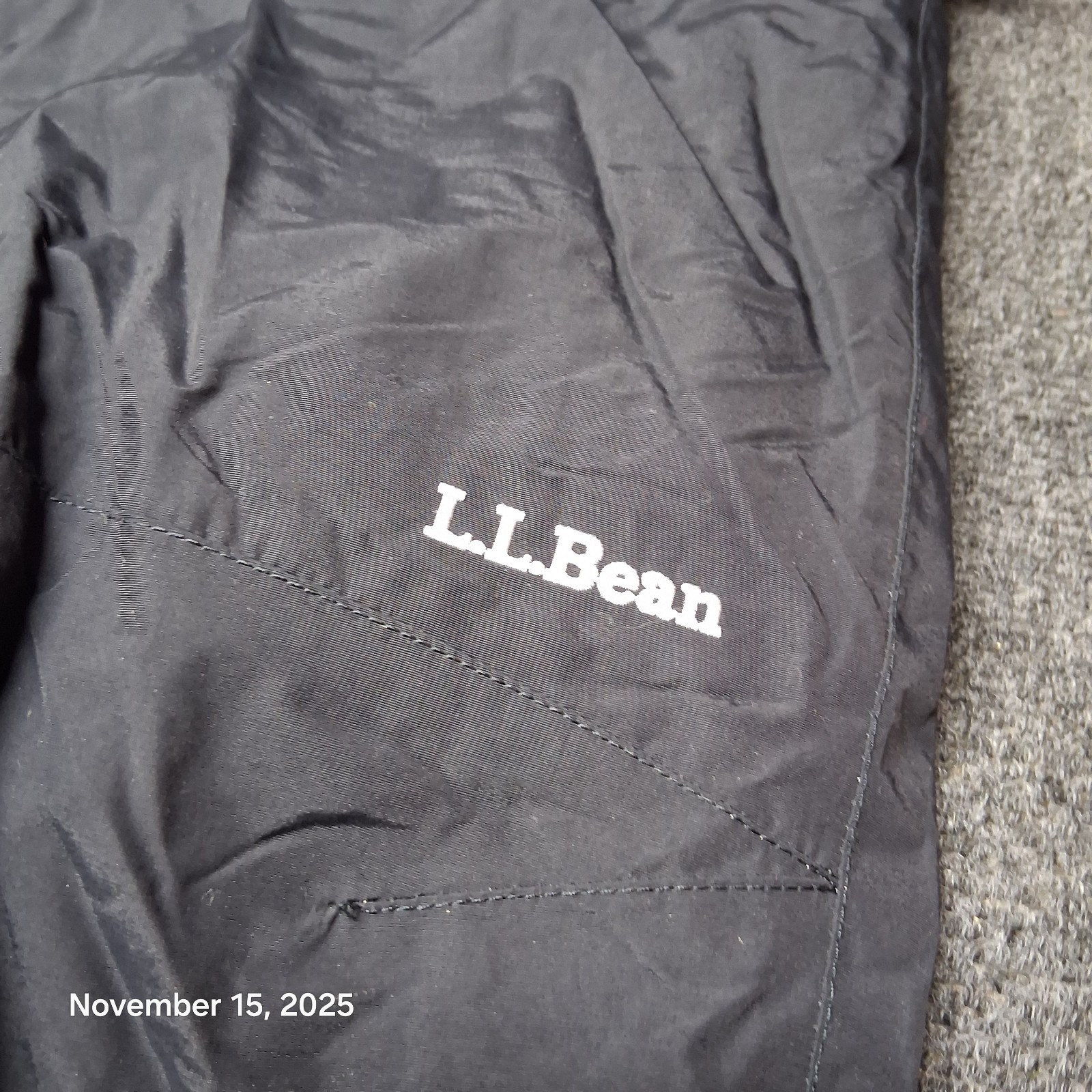 LL Bean Wildcat Insulated Ski Snow Pants Men Size XXL 2XL Black 251912