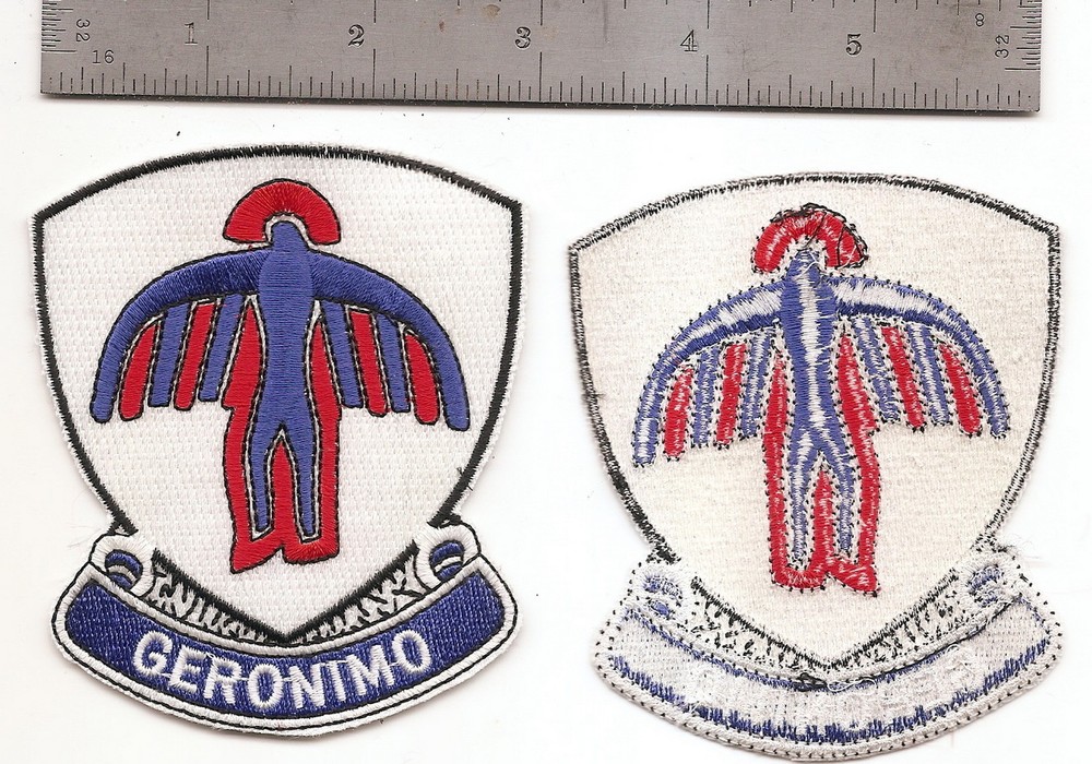 #199 501ST AIRBORNE INFANTRY PATCH "GERONIMO"