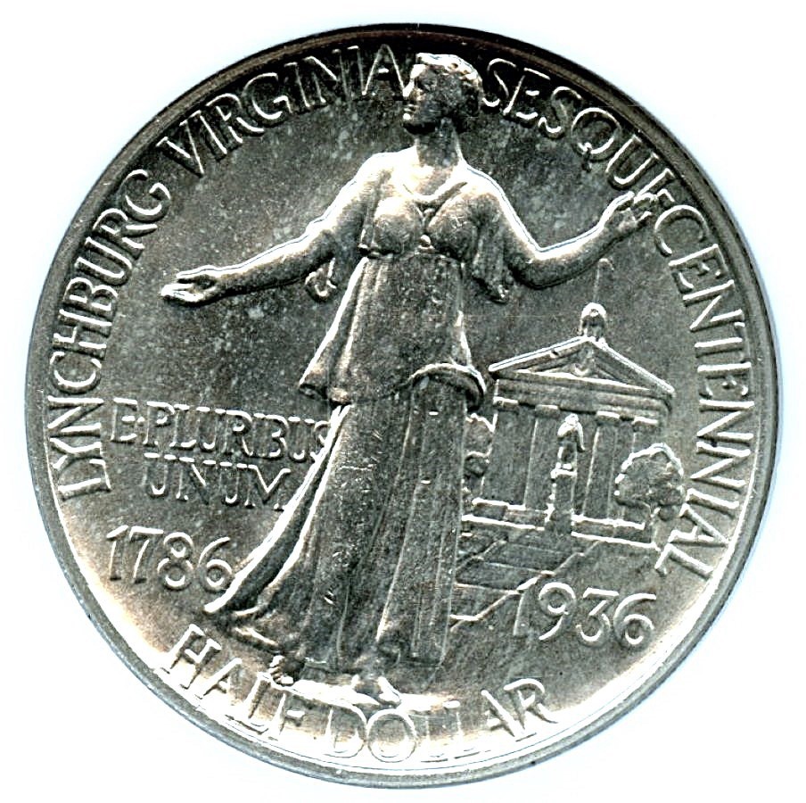 1936 Lynchburg Silver Commemorative, NGC MS64