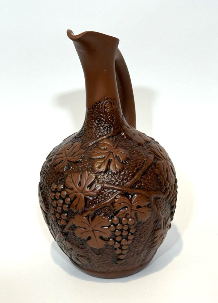 French Pottery Wine Ewer Pitcher - Grapevine