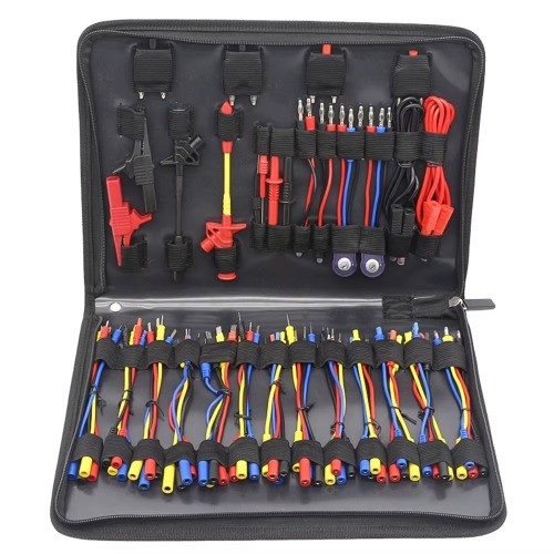 Multimeter Test Lead Tool Kit Car Electronic Connectors Cable Left Flat