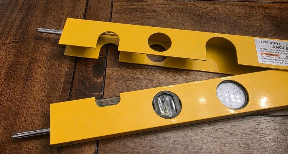 Cen-Tech Angle Gauge Finding Level Protractor Industrial Grade Surveying Tool