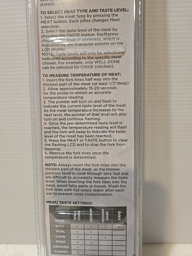 Coleman Digital Fork Thermometer NEW - CO4T531