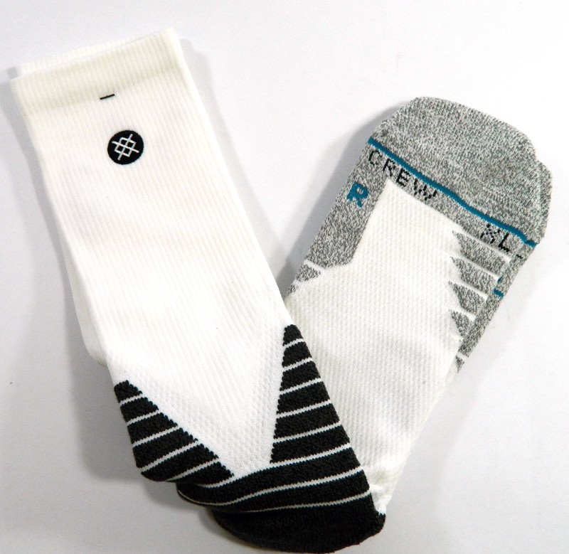 1-Pair Charlotte Hornets NBA Team Issued Stance White Socks Crew XL New