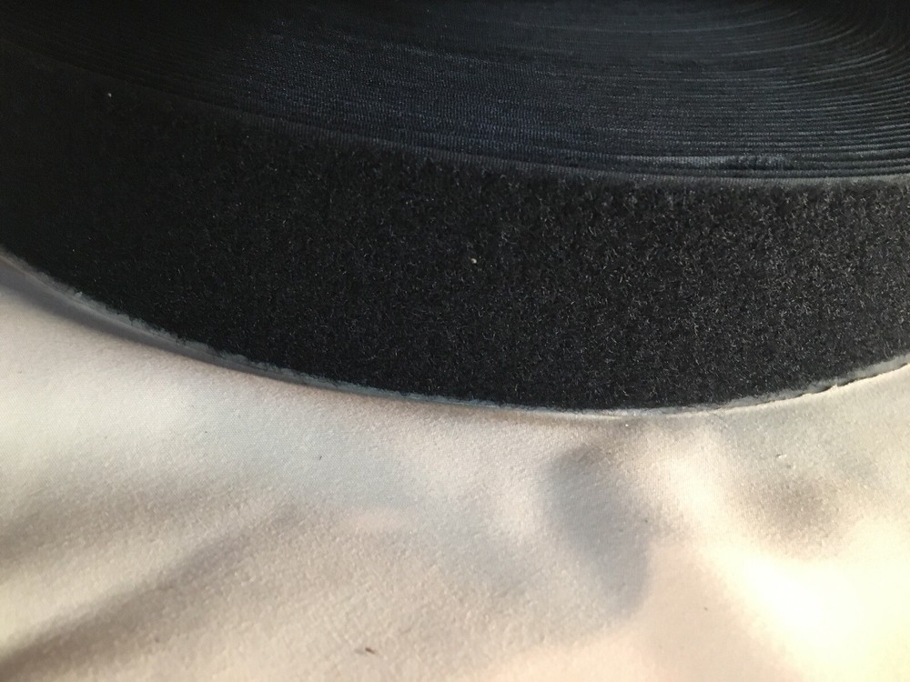 2" Loop Only Tape 100% Nylon Sew On 50 Yard Roll Black multiple rolls available